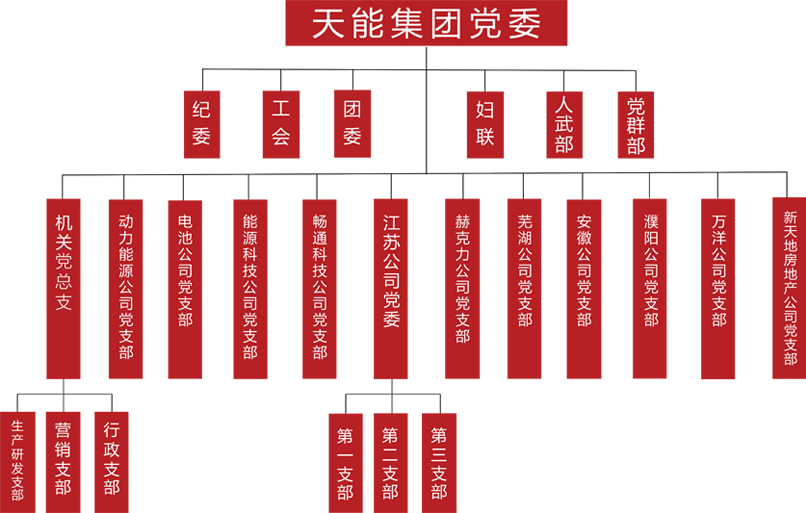 918博天堂建团党委组织架构
